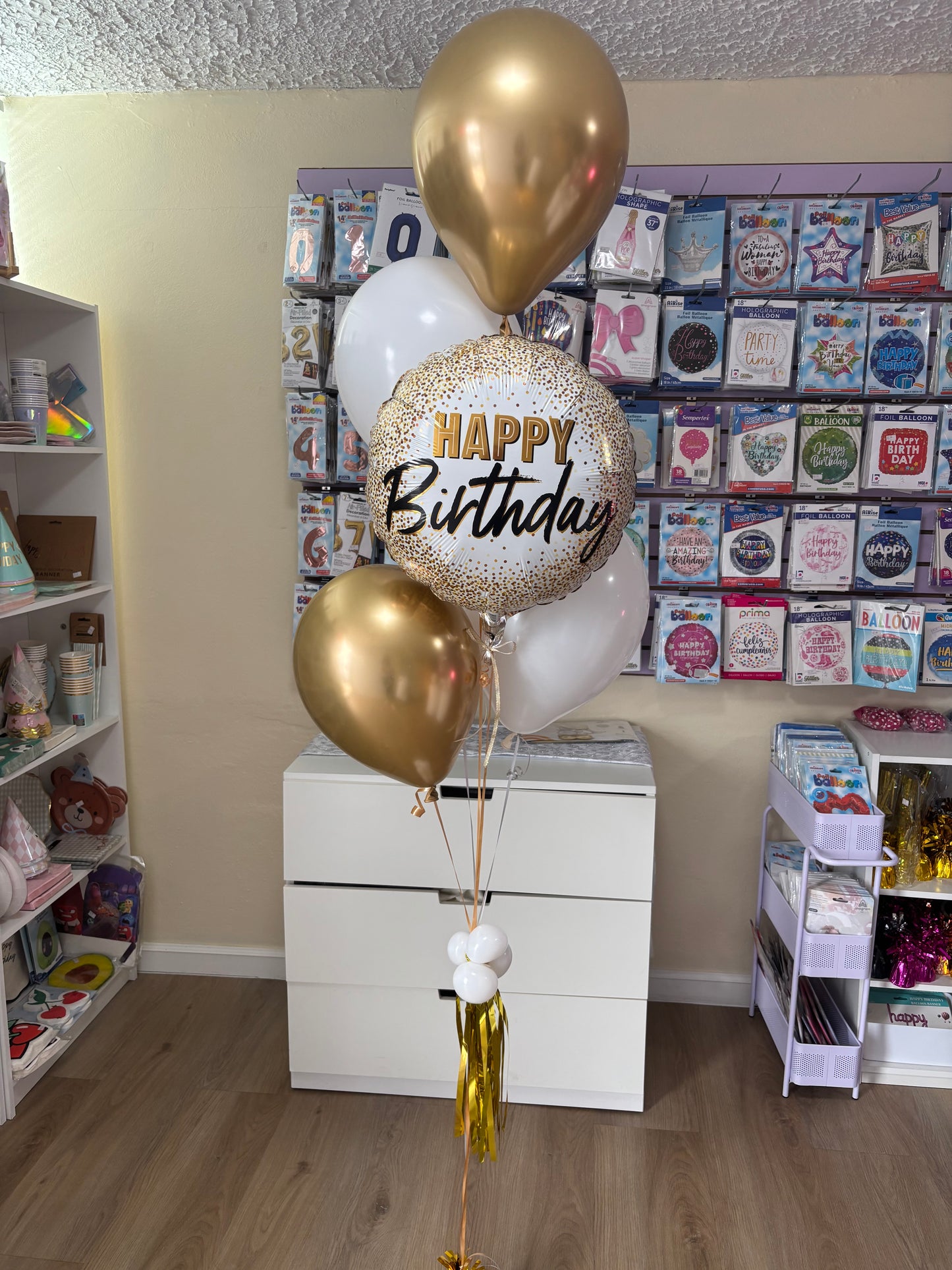 Arreglo de globos en helio- HBD