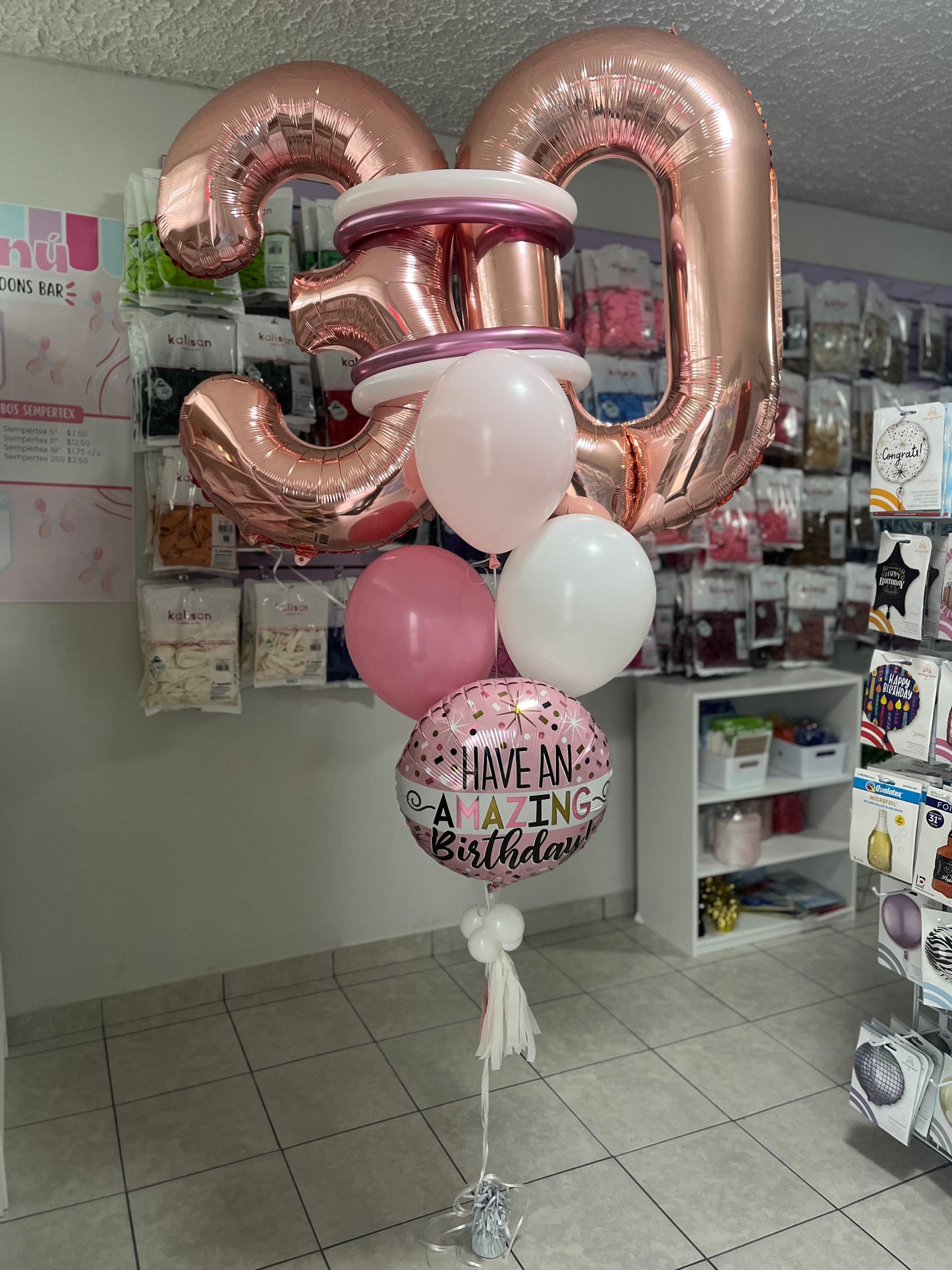 Arreglo de globos con helio- Medium