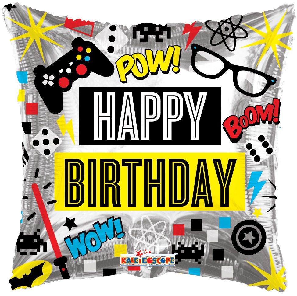 18" Gamer Birthday Balloon