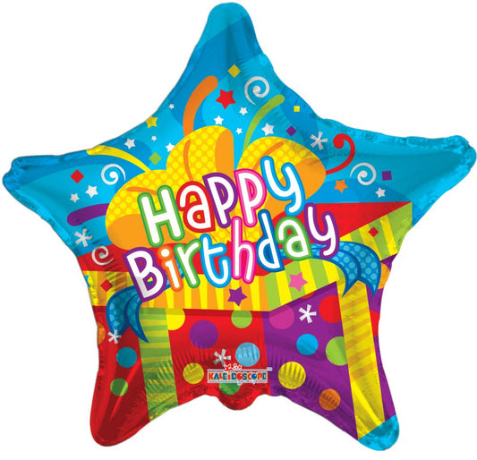 18" Colorful Birthday Star