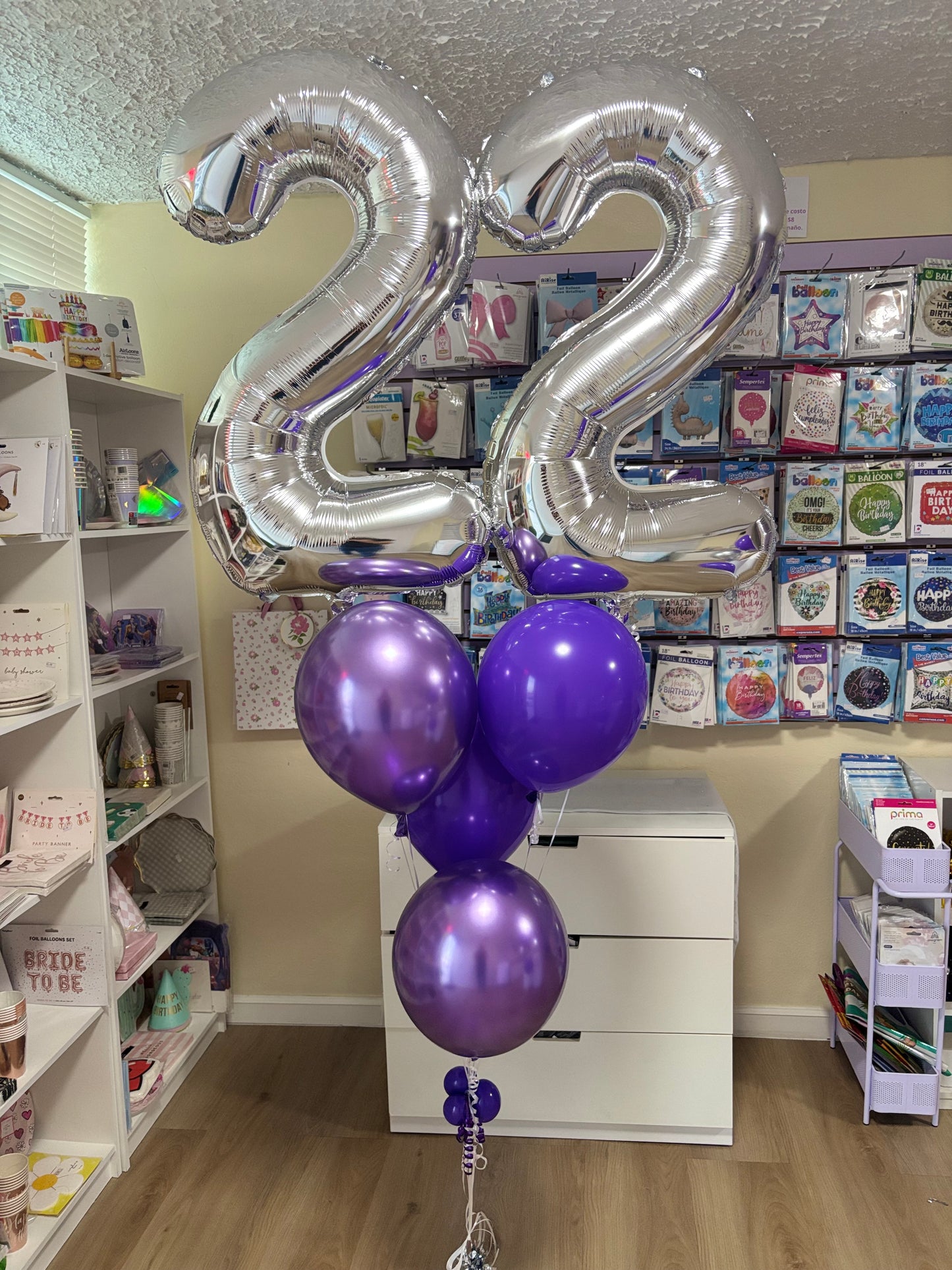 Arreglo de globos con helio- Clásico