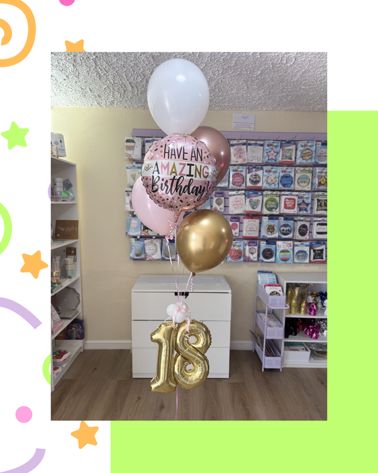 Arreglo de globos con helio- HBD Plus