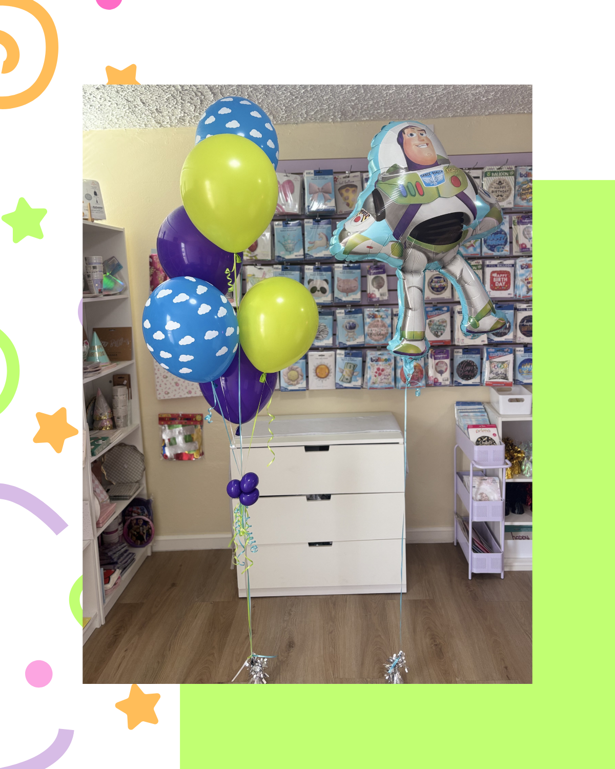 Arreglo de globos en helio- Temático